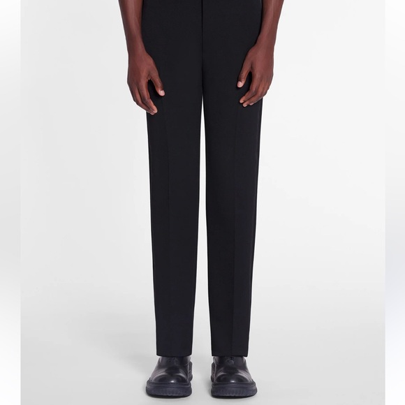 Lanvins Men’s Tailored Pants With Gray Stripe Leg